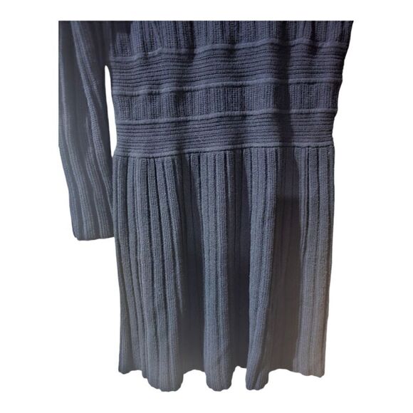 THEORY Evian Stretch Chloh Wool Knit Sweater Dress - Size Large - Picture 6 of 8